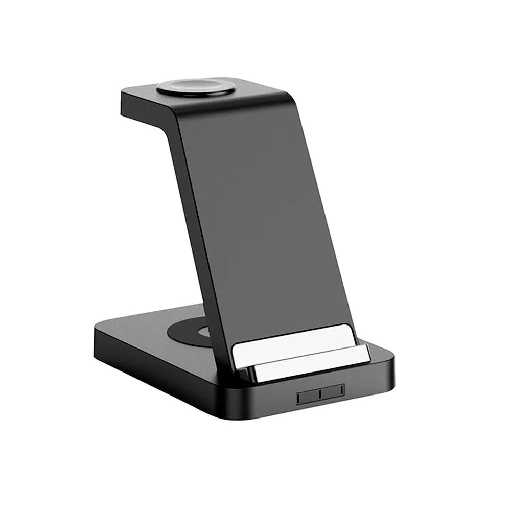 Bonola Qi 3 in 1 Wireless Charger Stand for Apple iPhone 12/11/XR/Xs/AirPods Pro/3/iWatch7 6 Phone Fast Wireles Charging Station