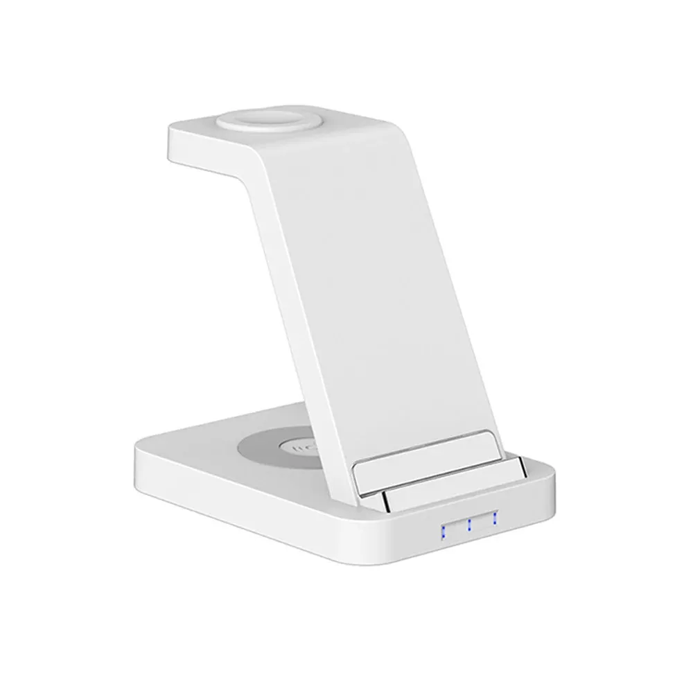 Bonola Qi 3 in 1 Wireless Charger Stand for Apple iPhone 12/11/XR/Xs/AirPods Pro/3/iWatch7 6 Phone Fast Wireles Charging Station