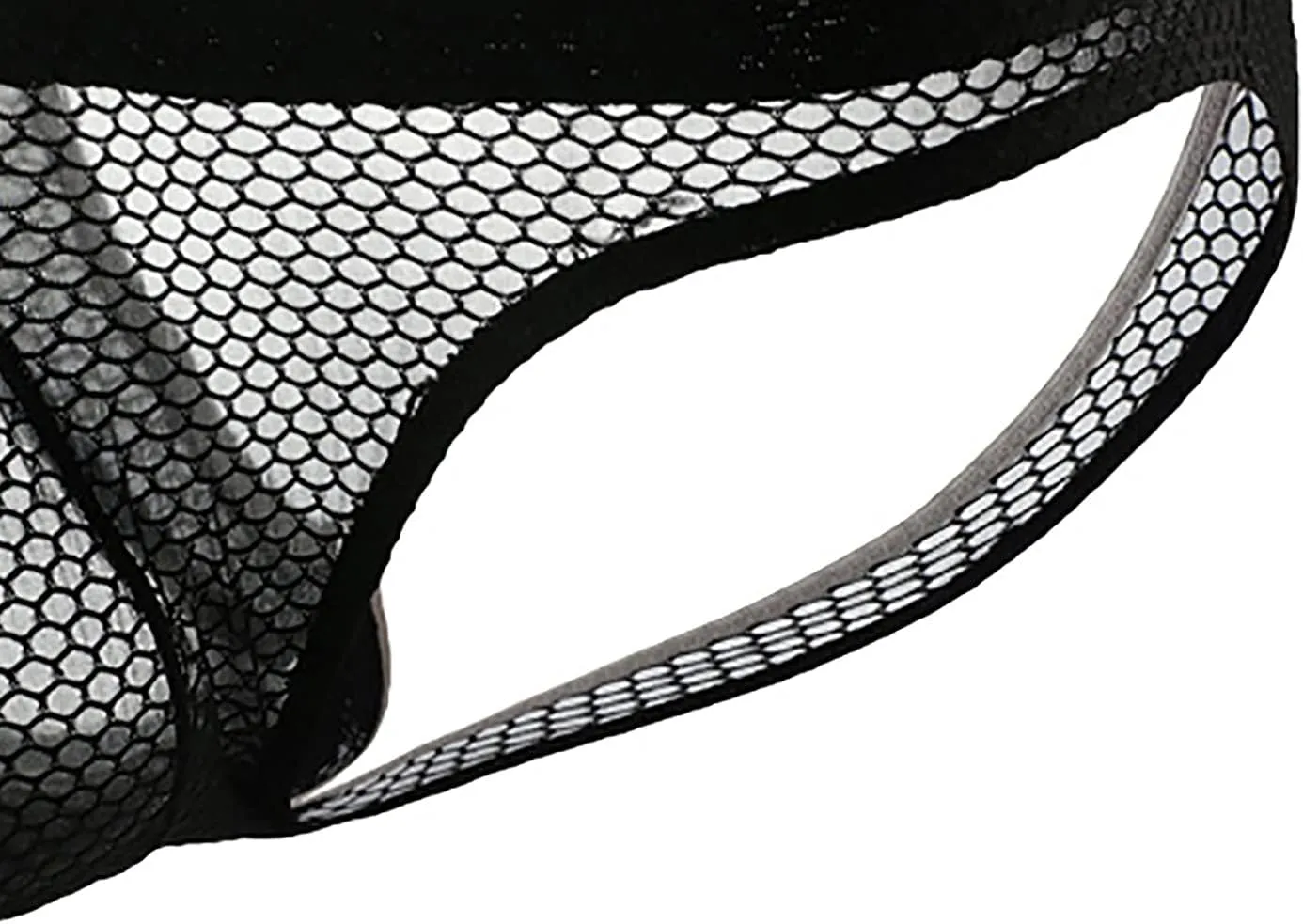 Briefs for Men Sexy Sheer Mesh Thong Quick Dry Breathable Underwear Bulge Pouch Support Butt-Flaunting Sissy G-String