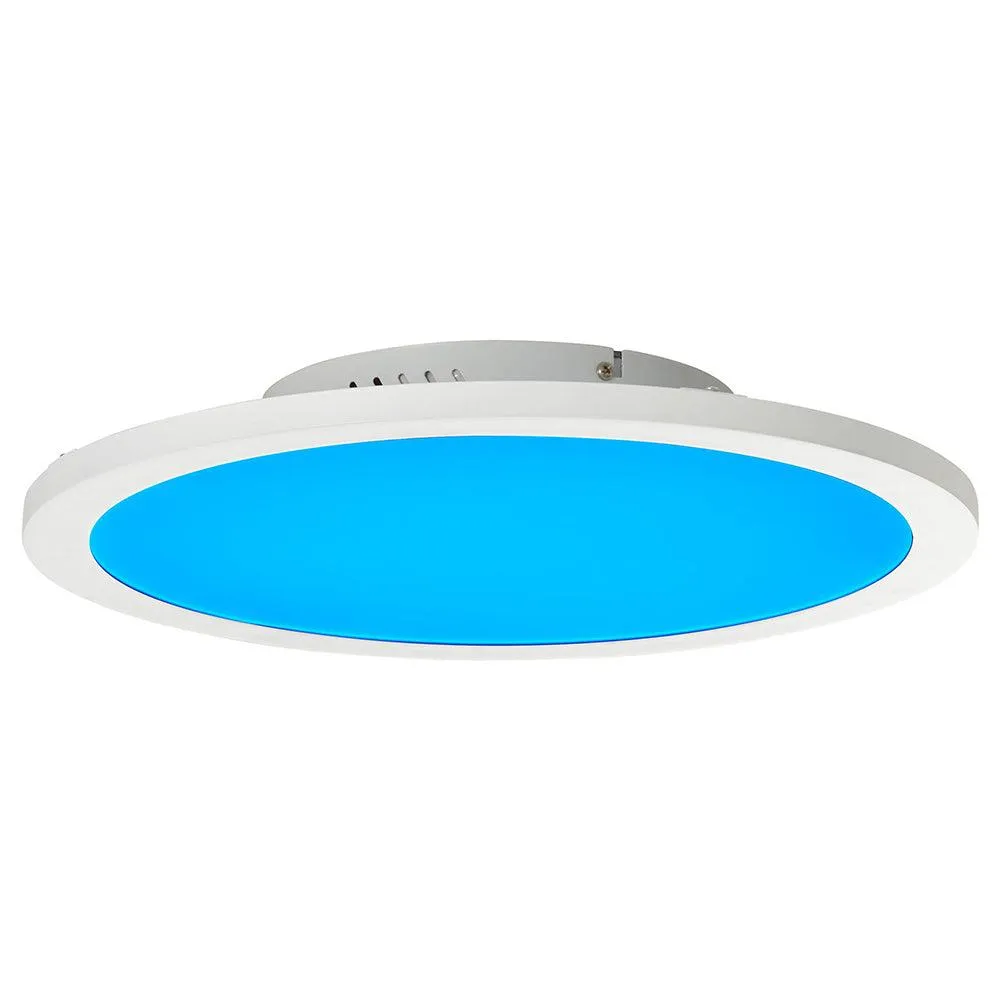 Brilliant 1 Light 24W Abie LED Round Ceiling Panel - White | G97060/05