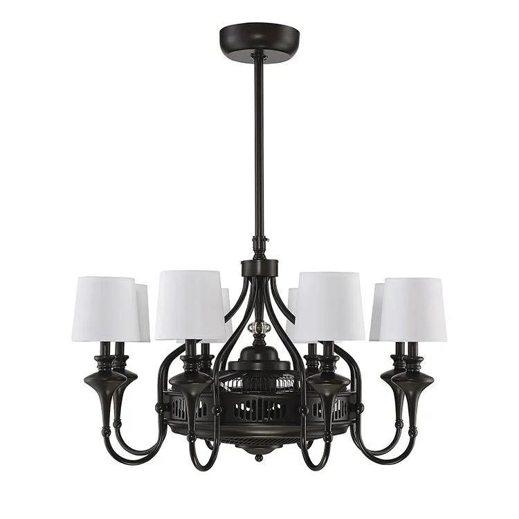 Brisa 35" Eight-Light Air-Ionizing Fan D'Lier