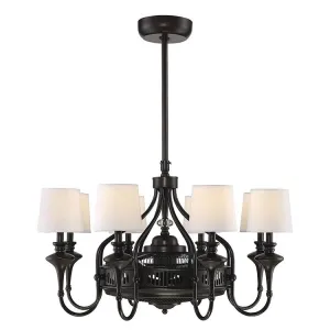 Brisa 35" Eight-Light Air-Ionizing Fan D'Lier
