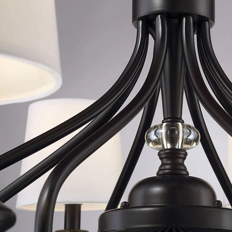Brisa 35" Eight-Light Air-Ionizing Fan D'Lier