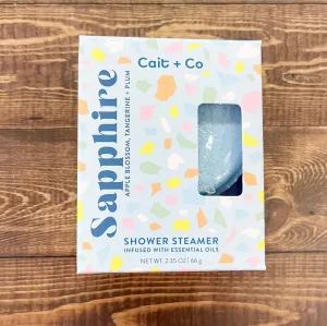 Cait & Co Gem Shower Steamer - Sapphire