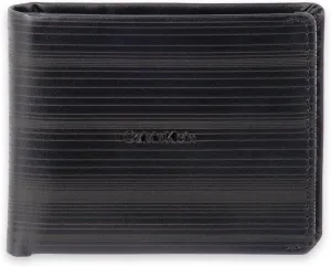Calvin Klein Men's RFID Leather Minimalist Bifold Wallet with Multiple Card Slots and ID Window