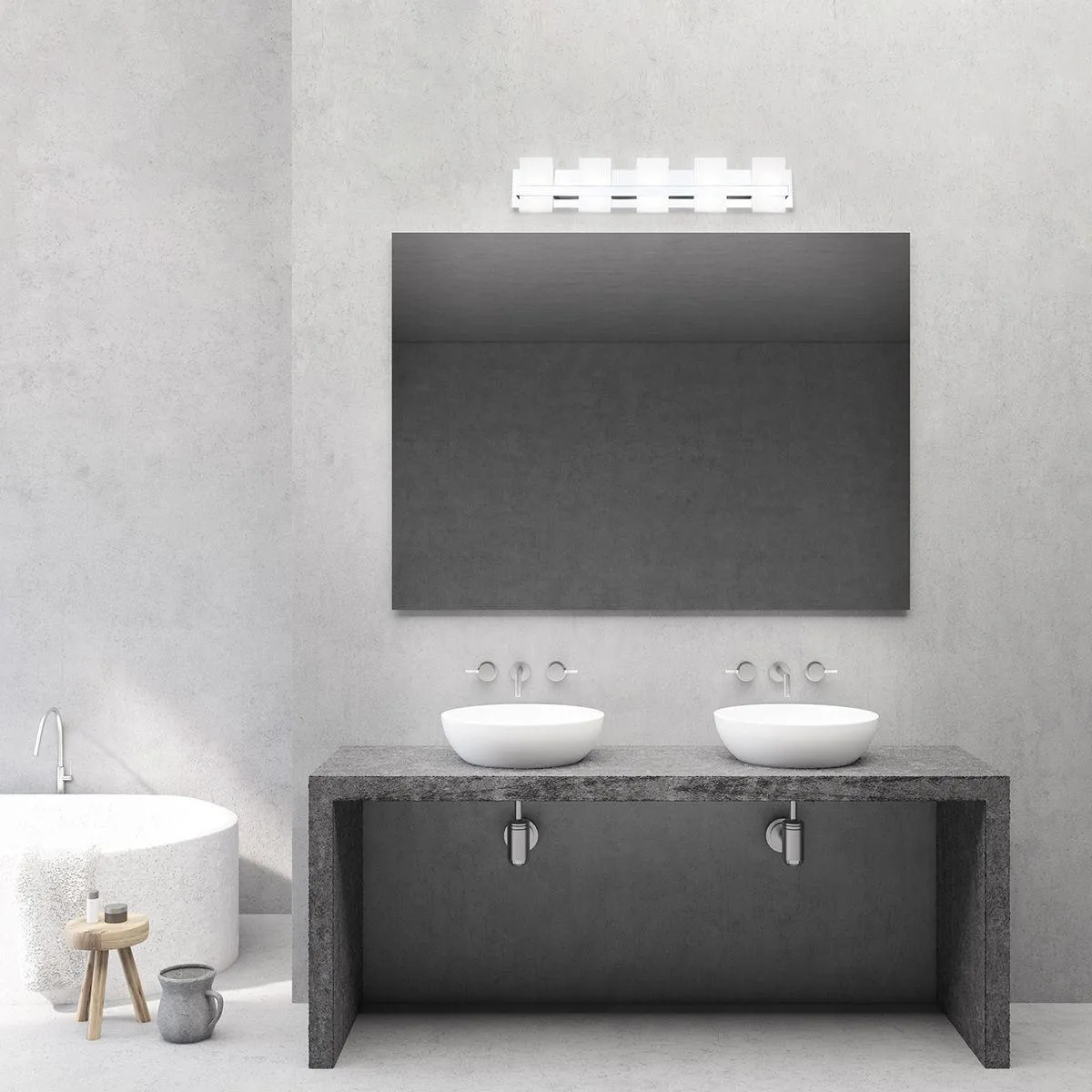 Cambridge 36 in. 5 Lights LED Vanity Light Chrome finish