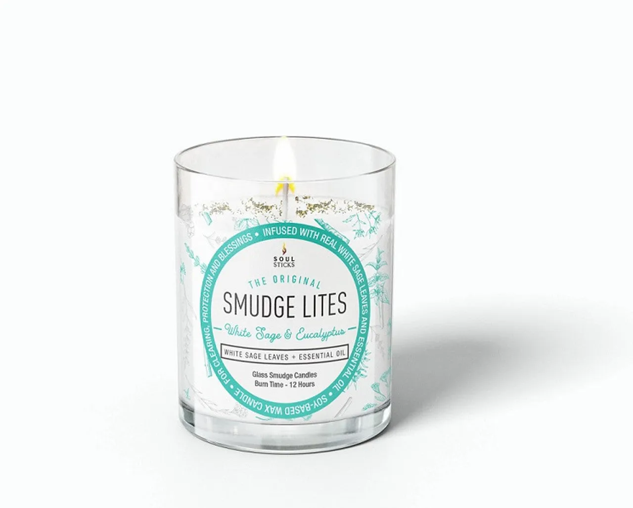 Candle - White Sage & Eucalyptus Votive Smudge Candle