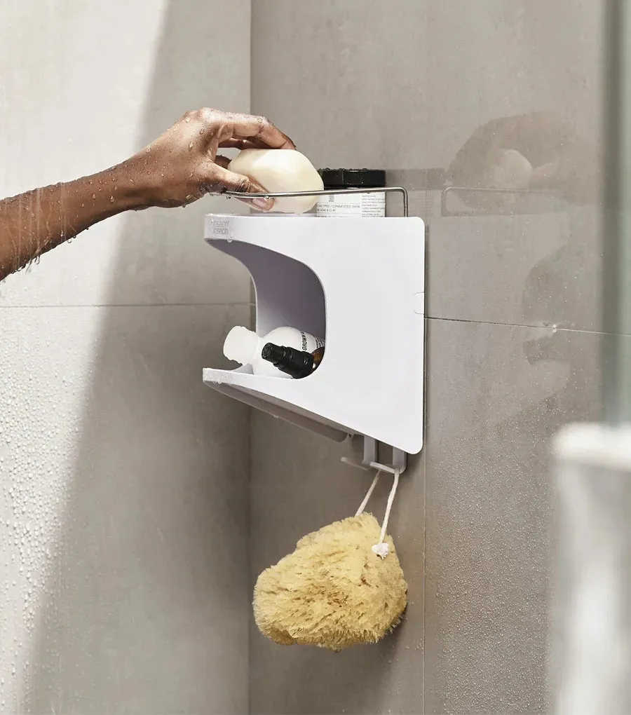 Capsule™ 2-tier White Shower Shelf