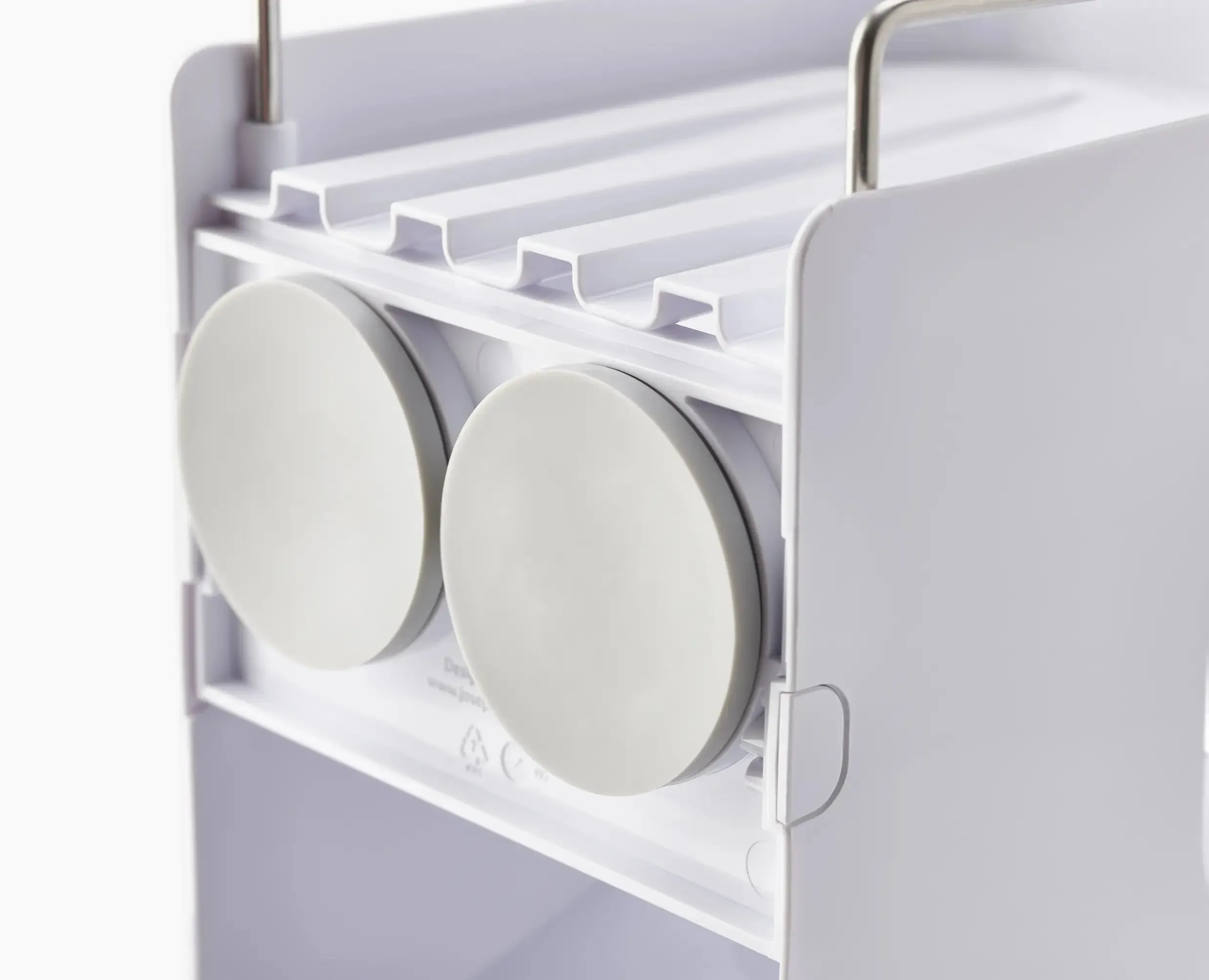 Capsule™ 4-tier White Shower Shelf
