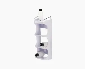 Capsule™ 4-tier White Shower Shelf