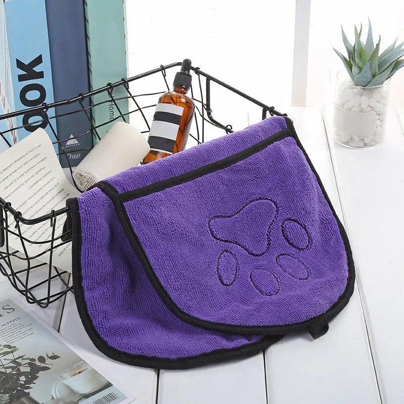 Cat Bath Towel Highly Absorbent Pet Towels