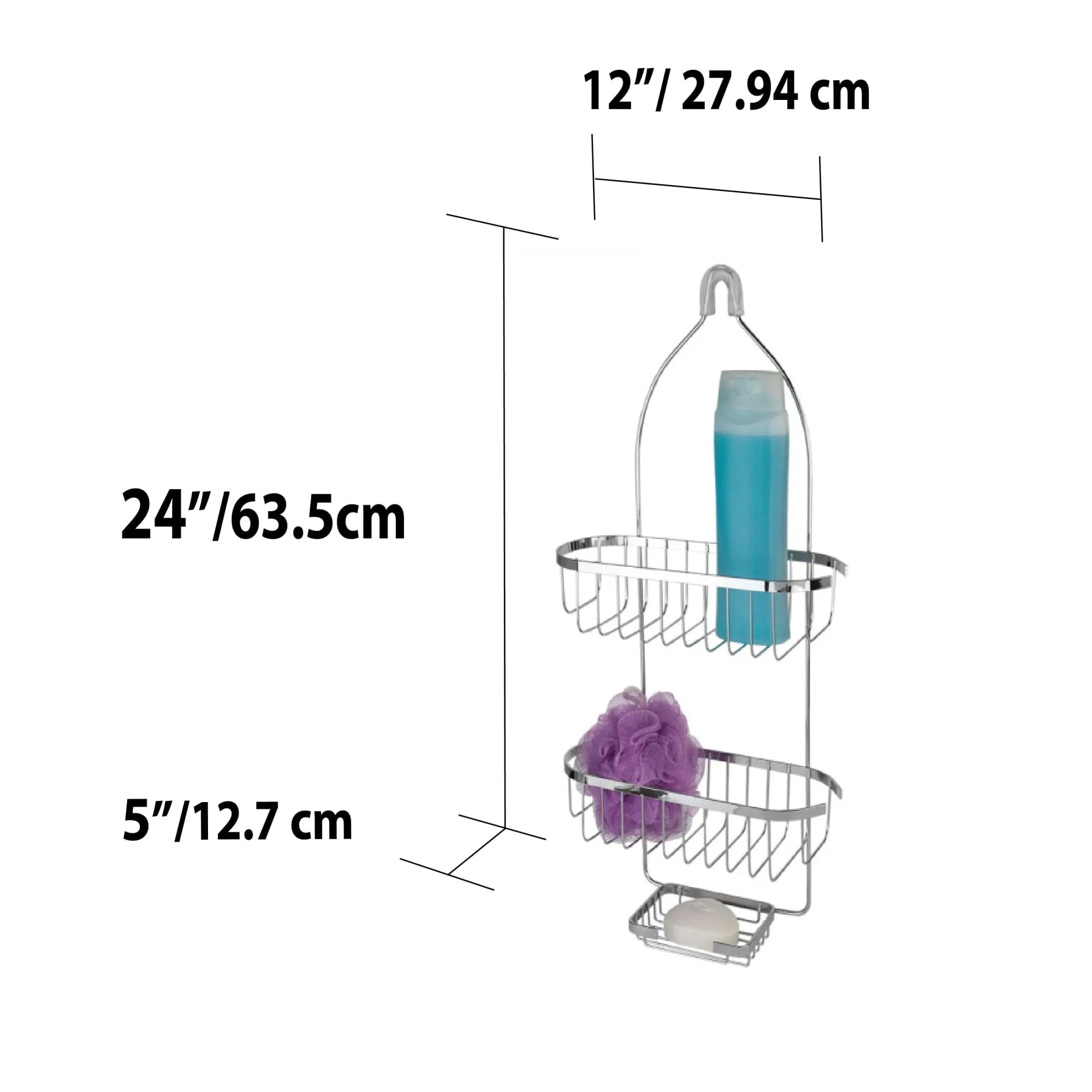 Chrome Plated Steel Shower Caddy