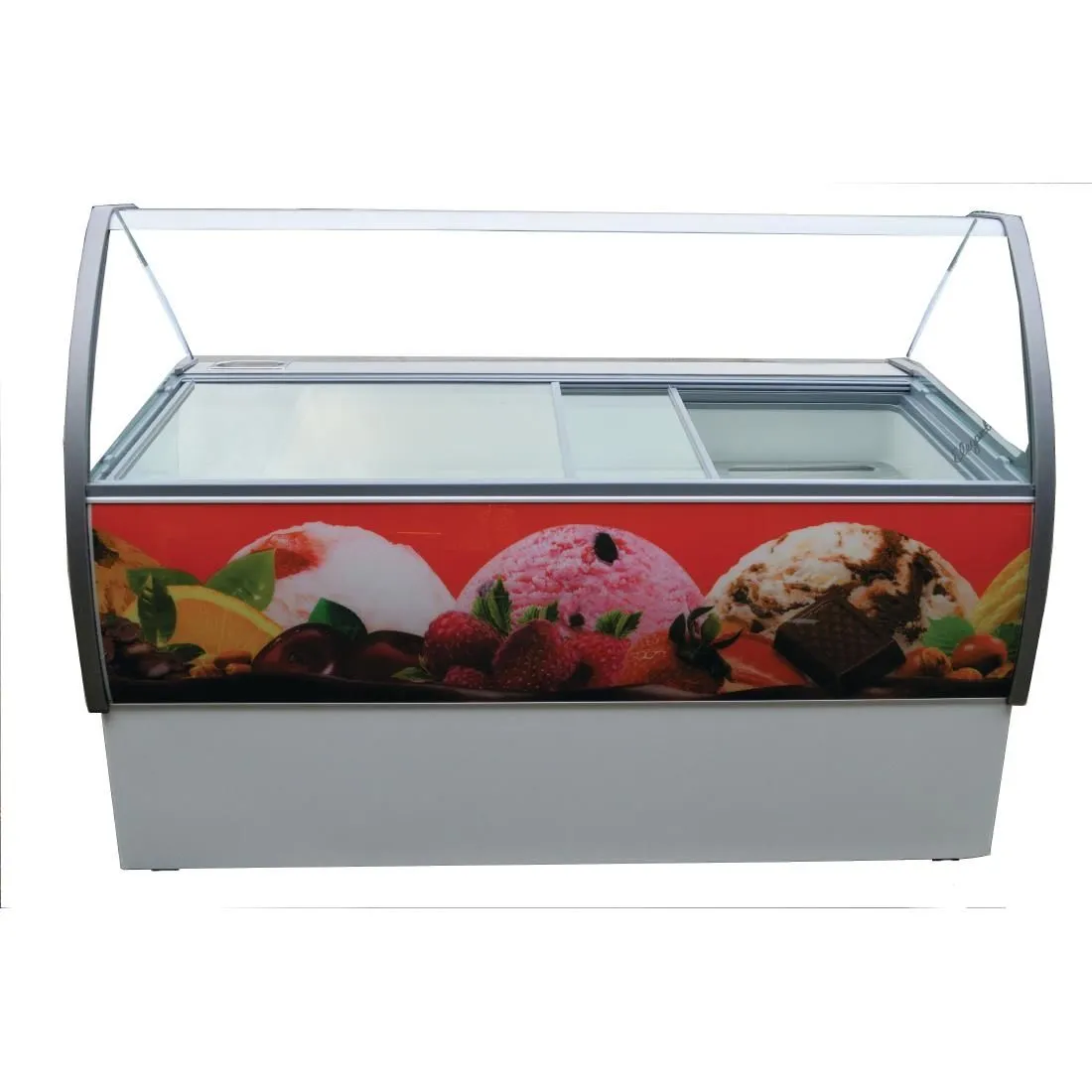 CK645 Crystal Venus Elegante 10 Pan Ice Cream Display Counter VenusEle46