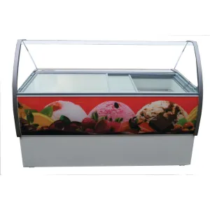 CK645 Crystal Venus Elegante 10 Pan Ice Cream Display Counter VenusEle46
