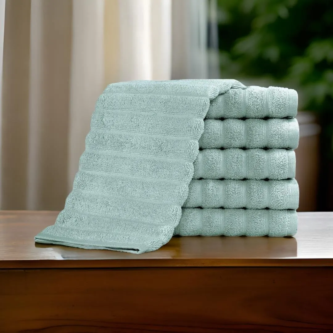 Classic Turkish Towels 100% Turkish Cotton Washcloths Set of 6, Absorbent & Quick Dry, Face Towels Wash Cloths for Hotel, Spa & Gym I 13"x13" by Classic Turkish Towels