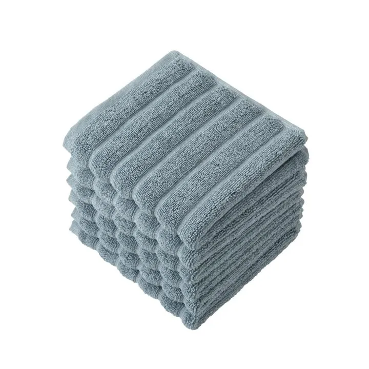 Classic Turkish Towels 100% Turkish Cotton Washcloths Set of 6, Absorbent & Quick Dry, Face Towels Wash Cloths for Hotel, Spa & Gym I 13"x13" by Classic Turkish Towels