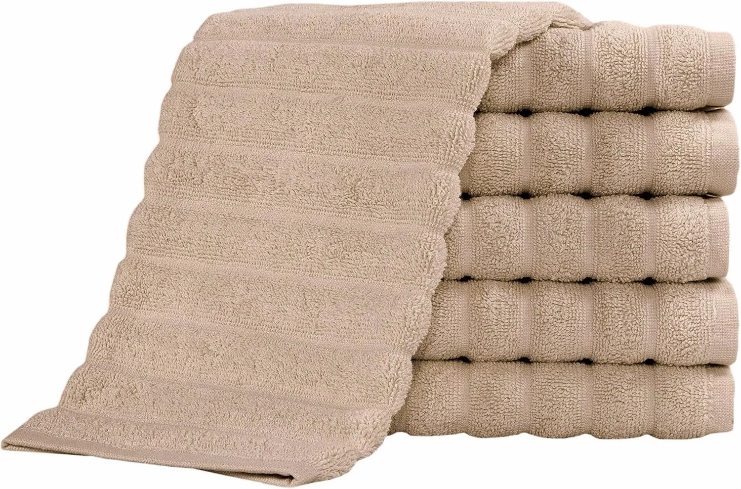 Classic Turkish Towels 100% Turkish Cotton Washcloths Set of 6, Absorbent & Quick Dry, Face Towels Wash Cloths for Hotel, Spa & Gym I 13"x13" by Classic Turkish Towels