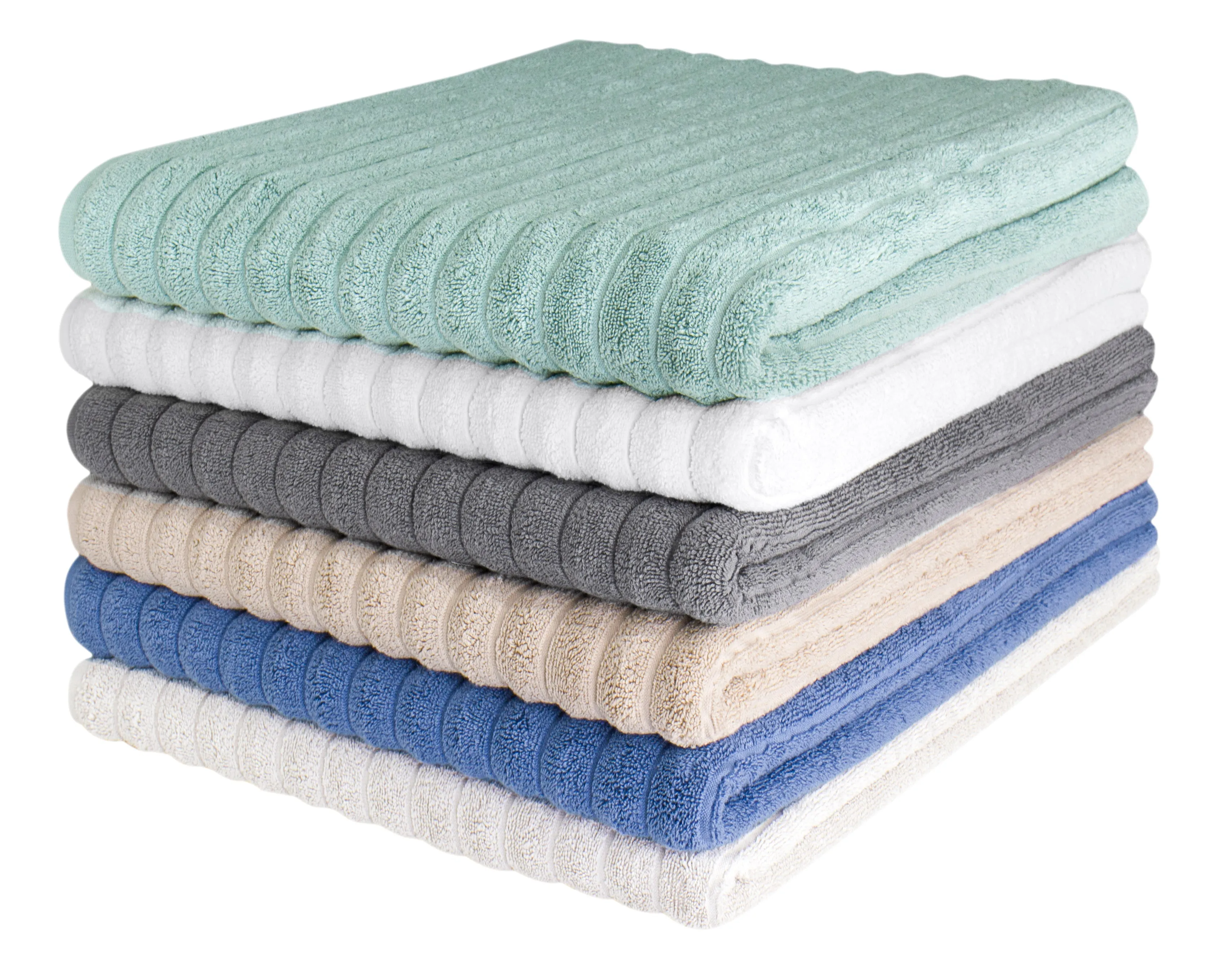 Classic Turkish Towels 100% Turkish Cotton Washcloths Set of 6, Absorbent & Quick Dry, Face Towels Wash Cloths for Hotel, Spa & Gym I 13"x13" by Classic Turkish Towels