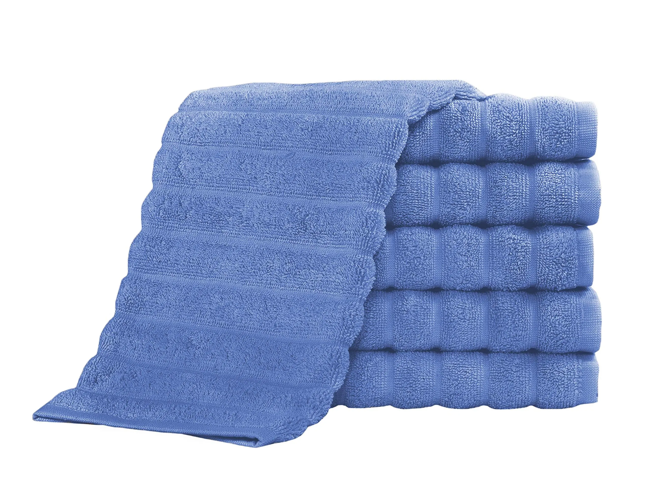 Classic Turkish Towels 100% Turkish Cotton Washcloths Set of 6, Absorbent & Quick Dry, Face Towels Wash Cloths for Hotel, Spa & Gym I 13"x13" by Classic Turkish Towels