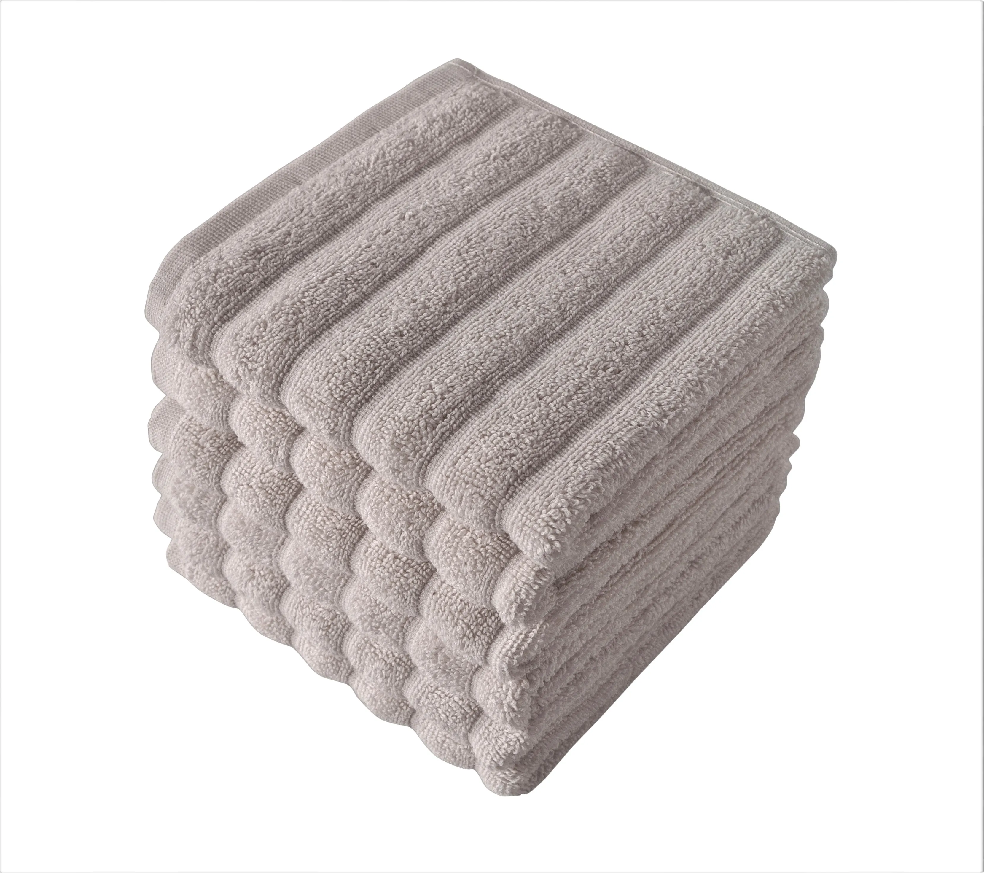 Classic Turkish Towels 100% Turkish Cotton Washcloths Set of 6, Absorbent & Quick Dry, Face Towels Wash Cloths for Hotel, Spa & Gym I 13"x13" by Classic Turkish Towels