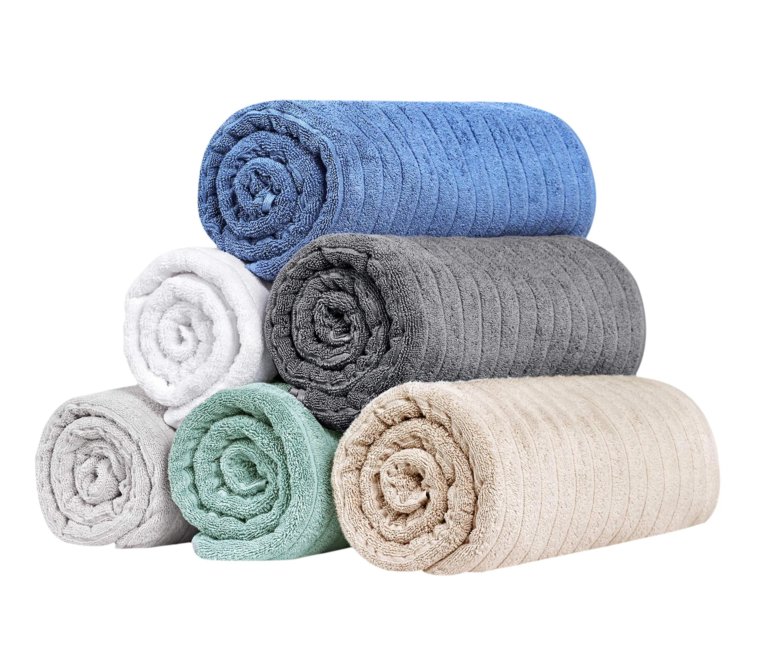 Classic Turkish Towels 100% Turkish Cotton Washcloths Set of 6, Absorbent & Quick Dry, Face Towels Wash Cloths for Hotel, Spa & Gym I 13"x13" by Classic Turkish Towels
