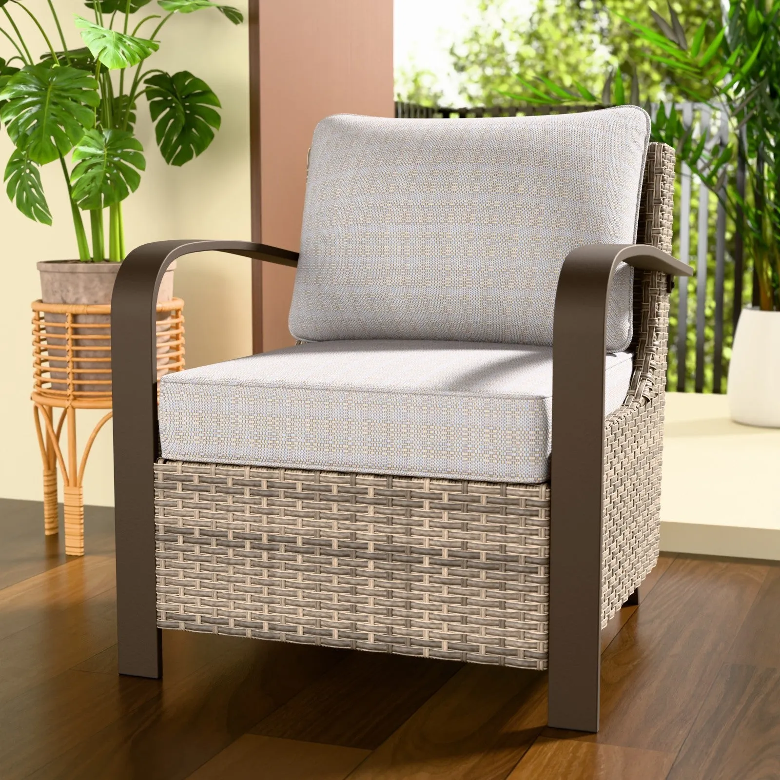 Coastal Vista Patio Chair with Cushions, Contains 1 Chair