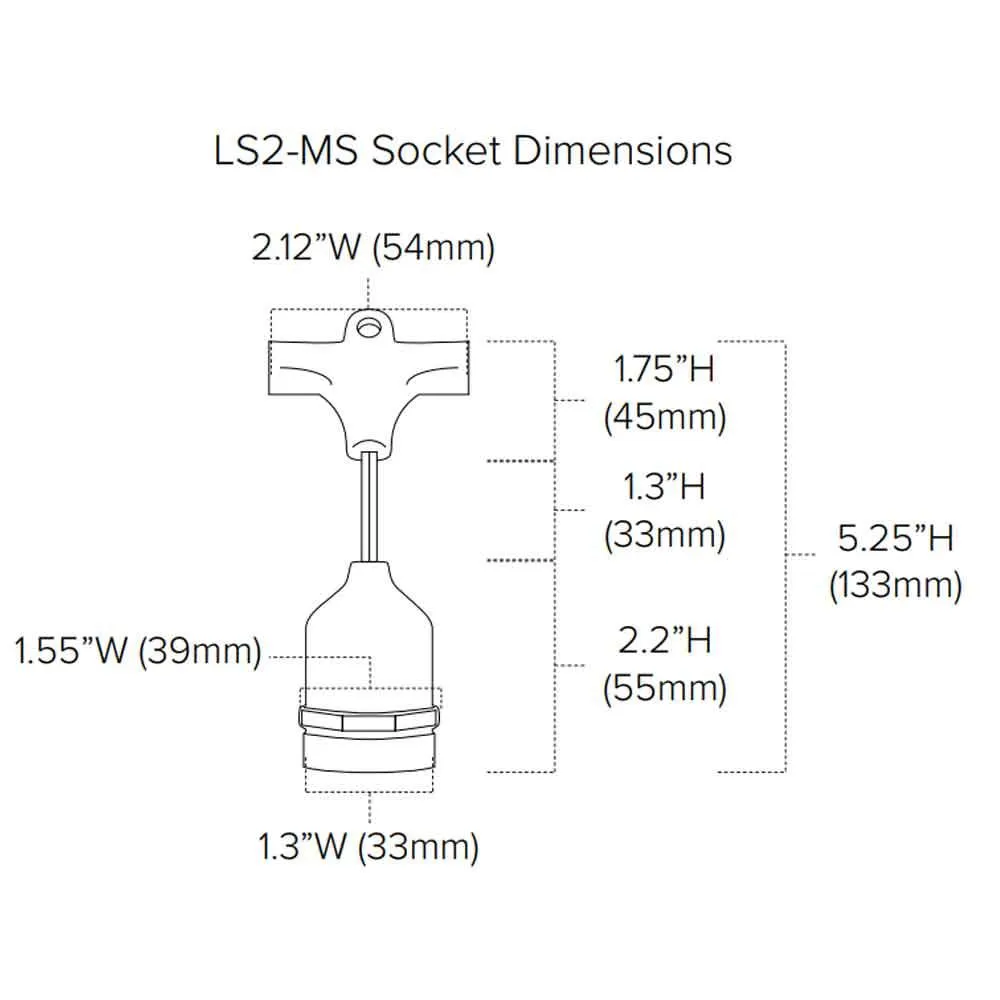 Commercial Grade LED String light, 48 Feet, 24 sockets, Suspended, E26 Medium Base