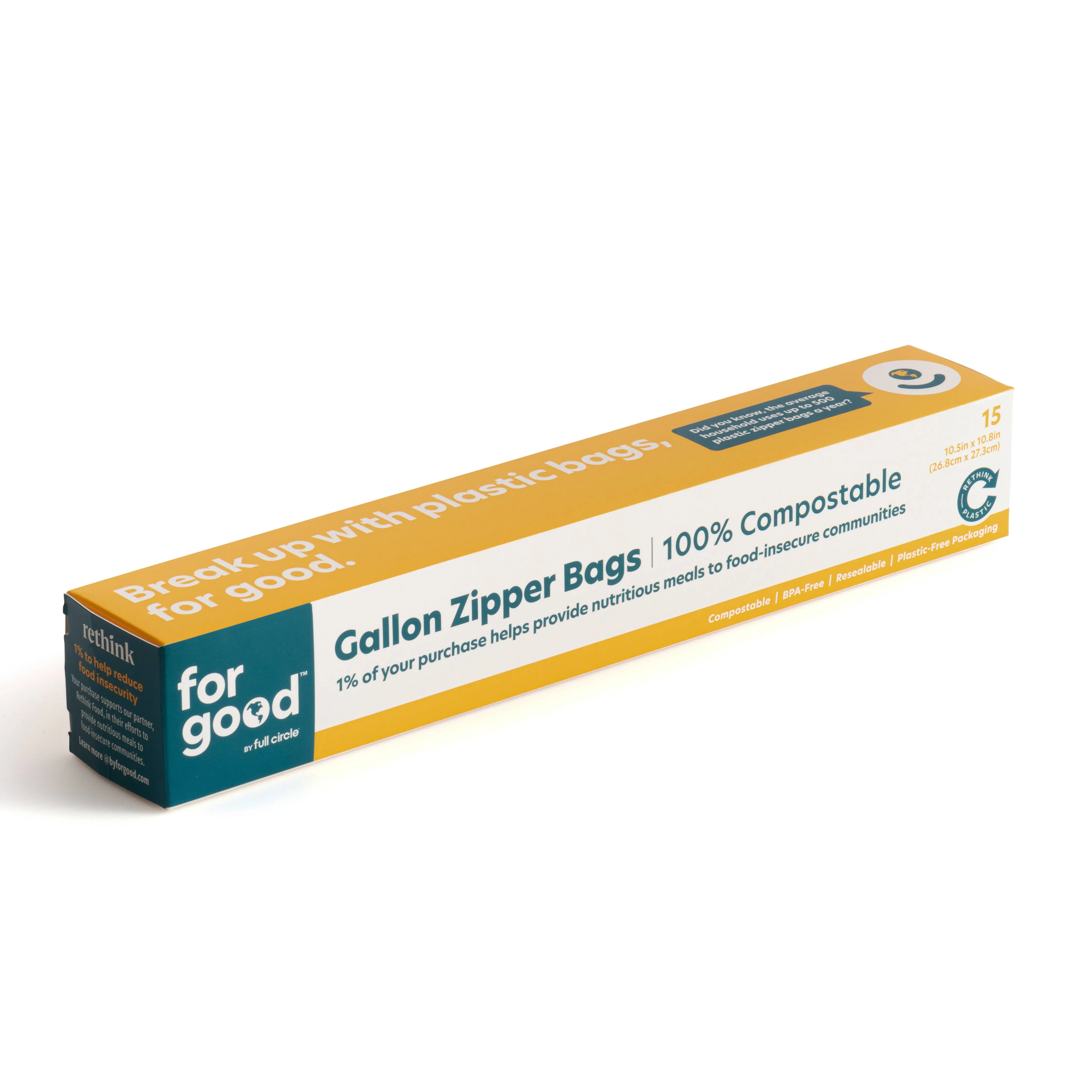 Compostable Gallon Storage Bags (15pk)