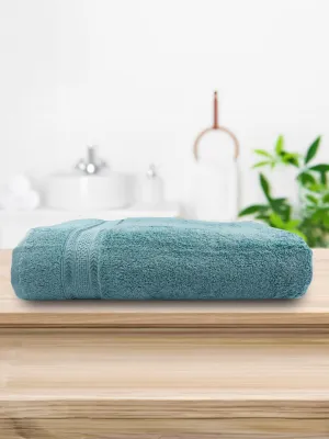Cotton Bamboo Terry Bath Towel Blue BC7