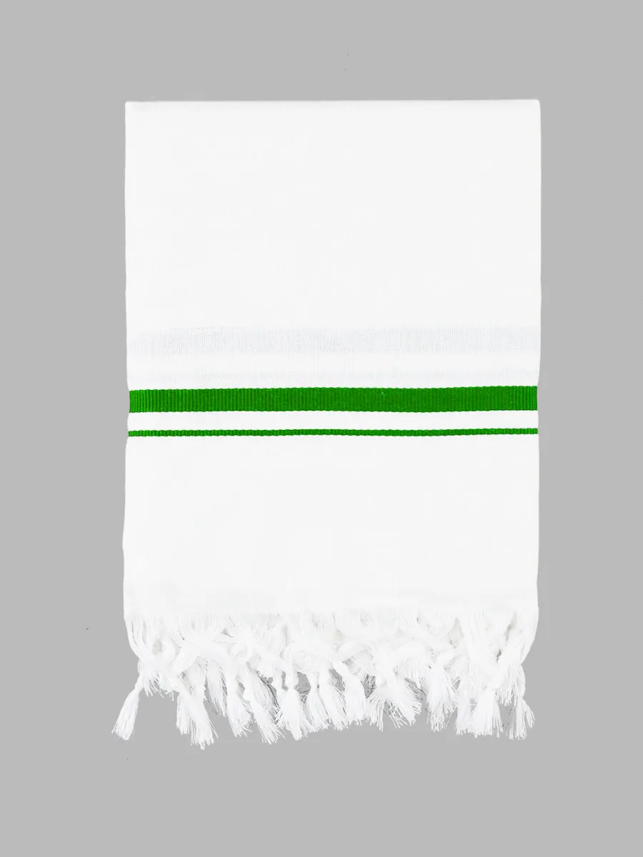 Cotton White Bath Towel Tiger BB (Pack of 2)