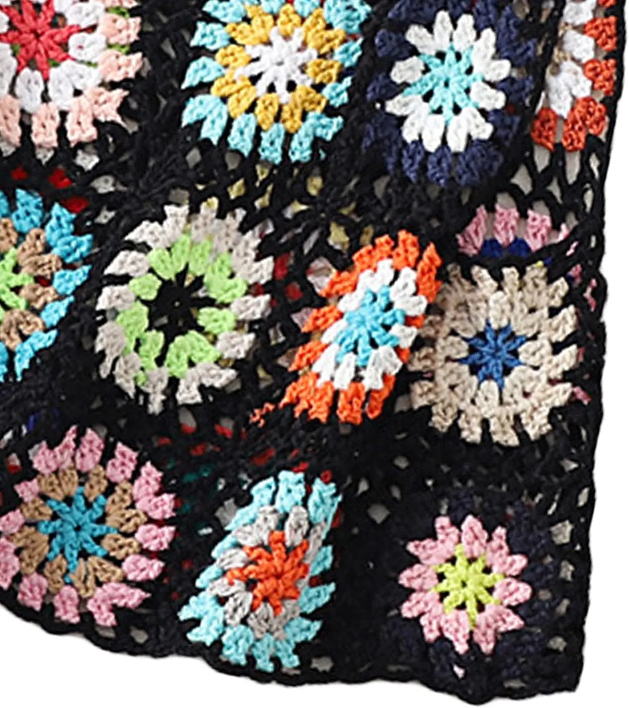 Crochet Tops Women Y2k Knit Vest Tank Top Knitted Daisy Camisole Hollow Out Crochet Crop Tops Summer Clothes