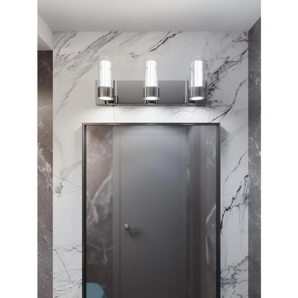 Delphia 20 in. 3 Lights LED Vanity Light Polished Chrome finish