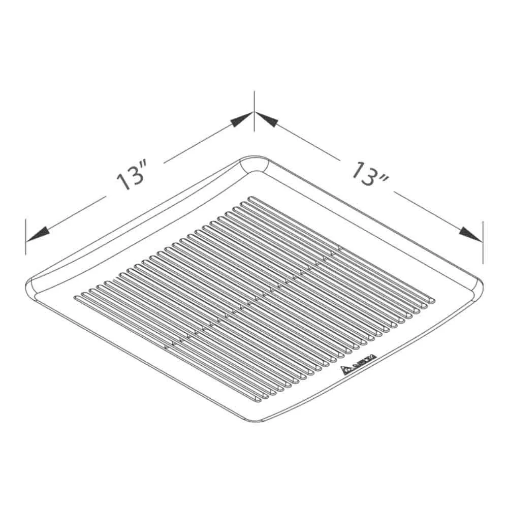 Delta BreezSlim 80-110 CFM Adjustable Speed Bathroom Exhaust Fan With Humidity Sensor