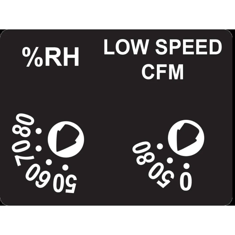 Delta BreezSlim 80-110 CFM Adjustable Speed Bathroom Exhaust Fan With Humidity Sensor