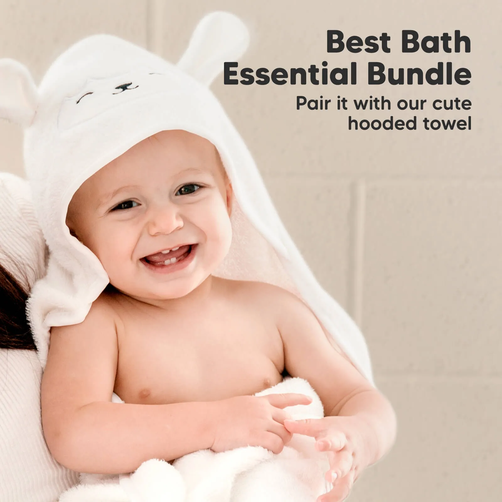 Deluxe Baby Washcloths (Stone/Dove)