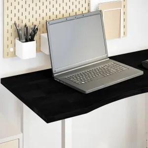 Desk Top Dark Brown 100x60x2.5 cm Solid Wood Oak Rectangular