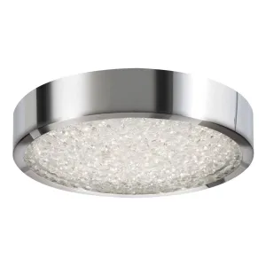 Diamonds 13 in. LED Disk Light 2500 Lumens 3000K Polished Chrome finish