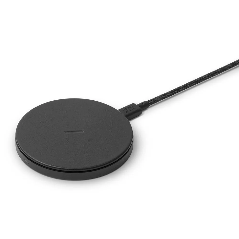 Drop Wireless Charger Leather (Black)