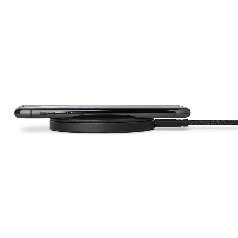 Drop Wireless Charger Leather (Black)
