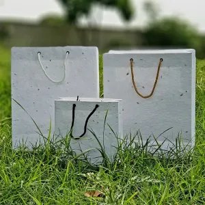 Eco Friendly Plantable Seed Paper Gifting Bags 8"x10" size