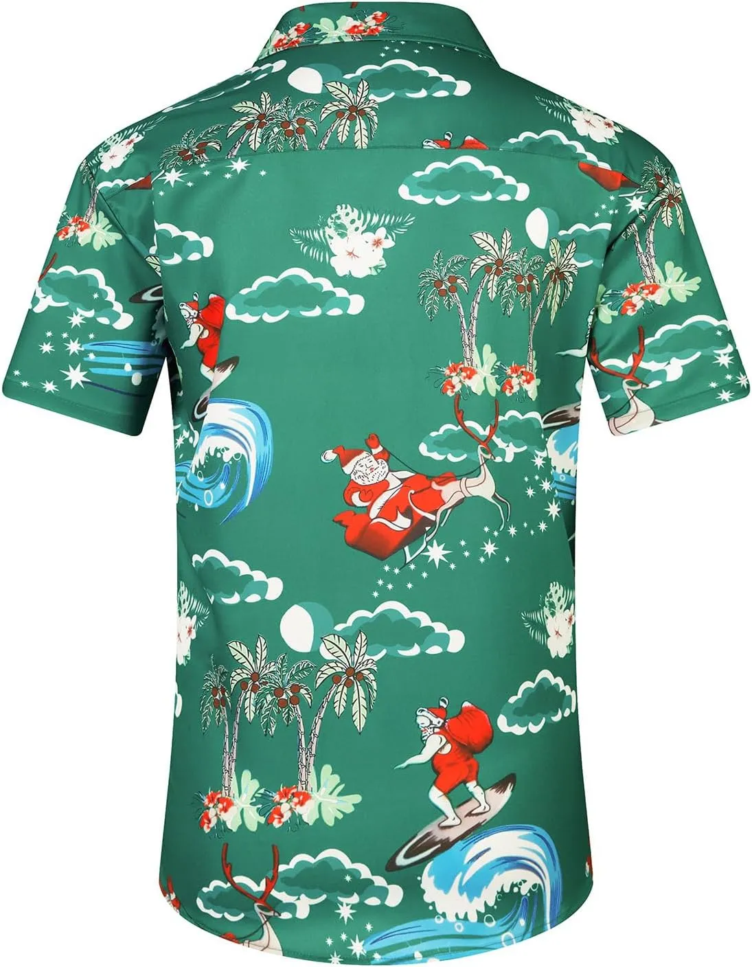 EISHOPEER Hawaiian Shirt for Men Short Sleeve Button Down Floral Tropical Holiday Beach Shirts S-3XL