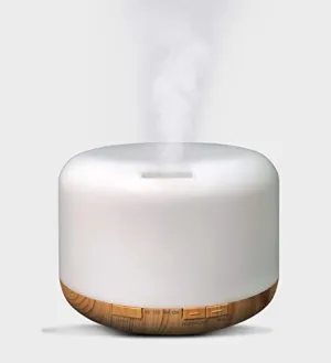 EKAM 400ml 7 Mood Changing LED Light Cool Mist Humidifier Aroma Diffuser Ideal for Home Office Bedroom Gym Shop Wardrobe, 6Hr Continuous Runtime, Auto Shut Off, One Year Warranty