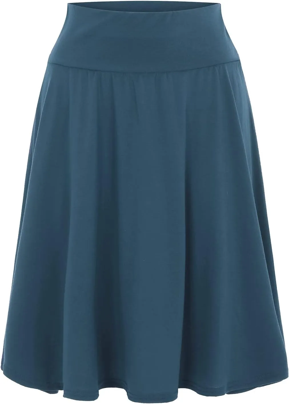 Elastic Skirts for Teen Girls High Waist Solid Dress Pleated Rise Summer Skirt 2023 Maxi Graceful Robe Casual Modest