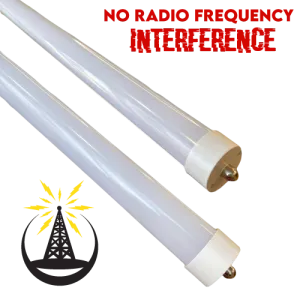 Fa8 Single Pin T8 LED 8ft 144w 17,654 Lumen FROSTED LENS (NO RF) Quad-Row