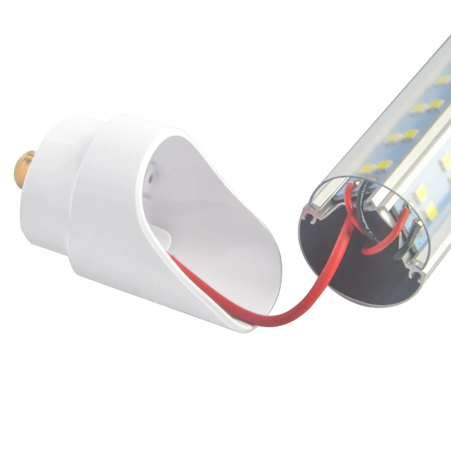 Fa8 Single Pin T8 LED 8ft 144w 17,654 Lumen FROSTED LENS (NO RF) Quad-Row