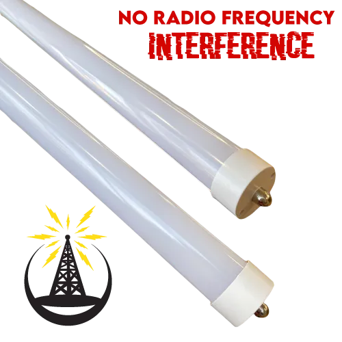 Fa8 Single Pin T8 LED 8ft 144w 17,654 Lumen FROSTED LENS (NO RF) Quad-Row
