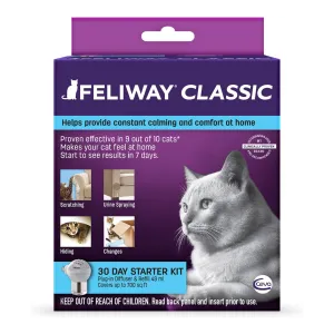 Feliway Classic 30 Day Starter Kit Calming Diffuser for Cats