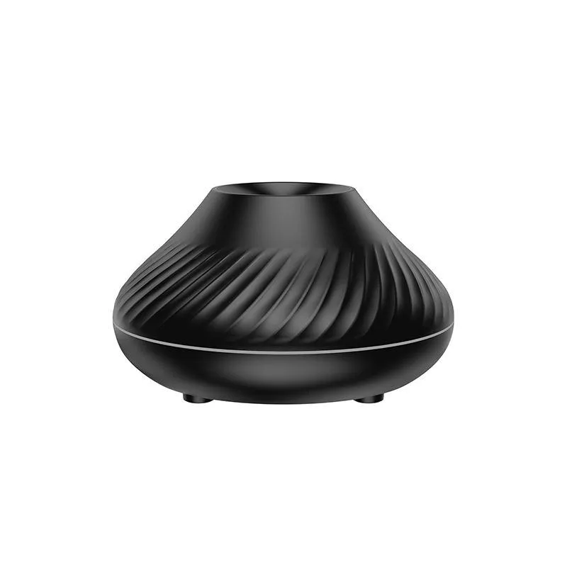 Flame Simulation Aromatherapy Humidifier with Colorful Gradient Night Light