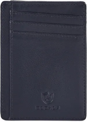 Front Pocket Wallet for Men Women Slim Minimalist Real Leather RFID Blocking Credit Card Holder