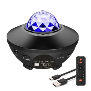 Galaxy Night Light with Music Speaker for Bedroom Decor